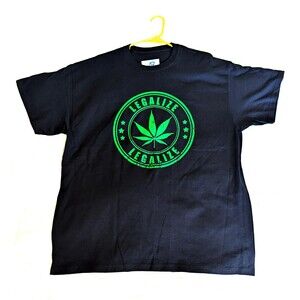 Legalize Marijuana Insignia Weed 420 Tee Unisex Adult XL T-shirt
